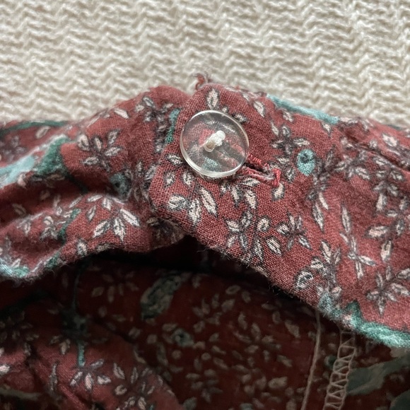 Midi skirt handmade unique pattern A-line skirt 100% cotton - Picture 3 of 7